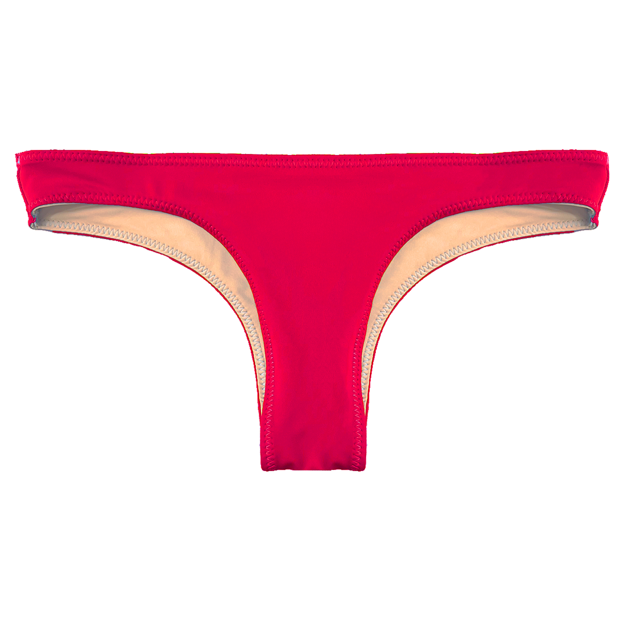 drift cheeky bikini bottom red