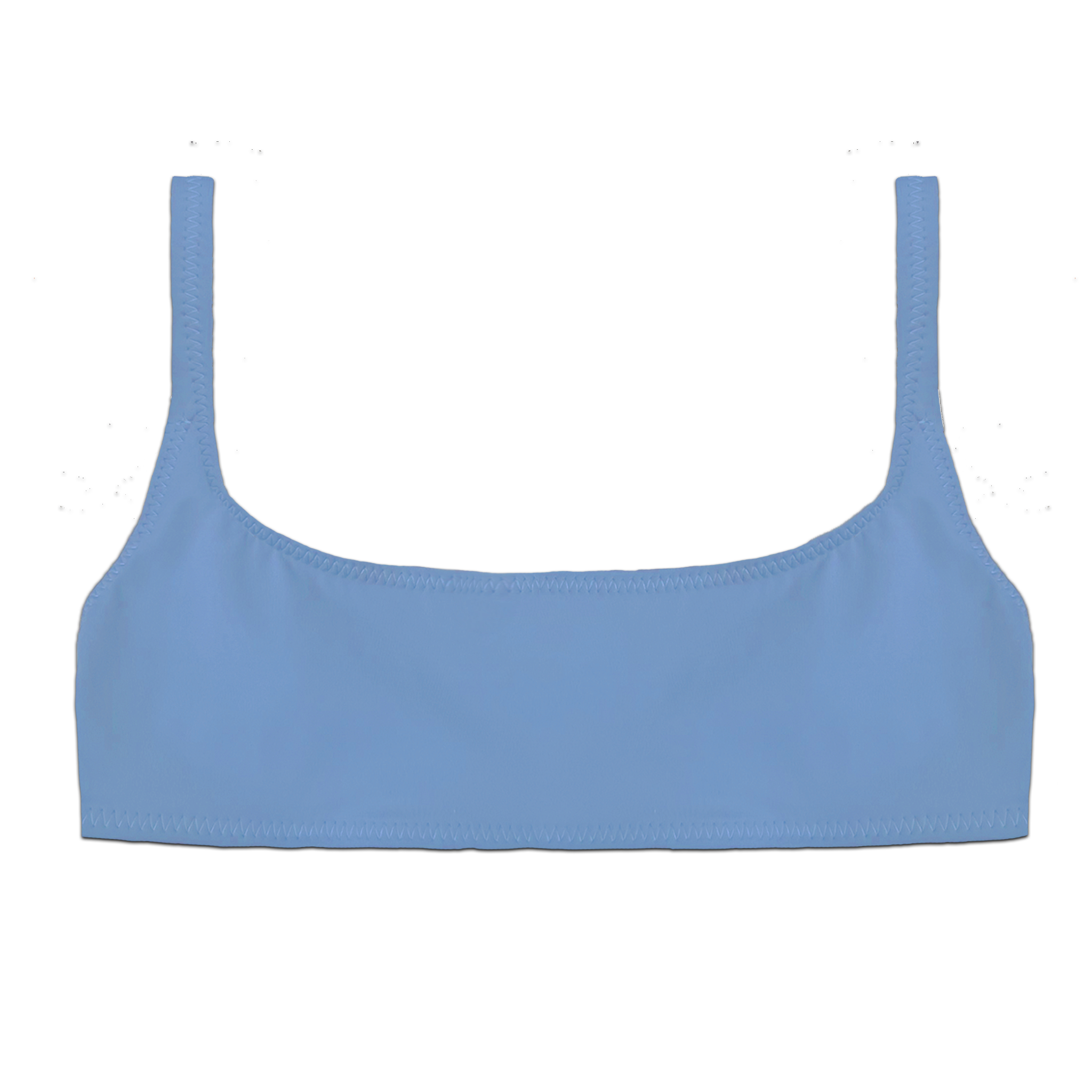 drift square-neck bikini top cornflower