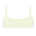 drift square-neck bikini top ivory