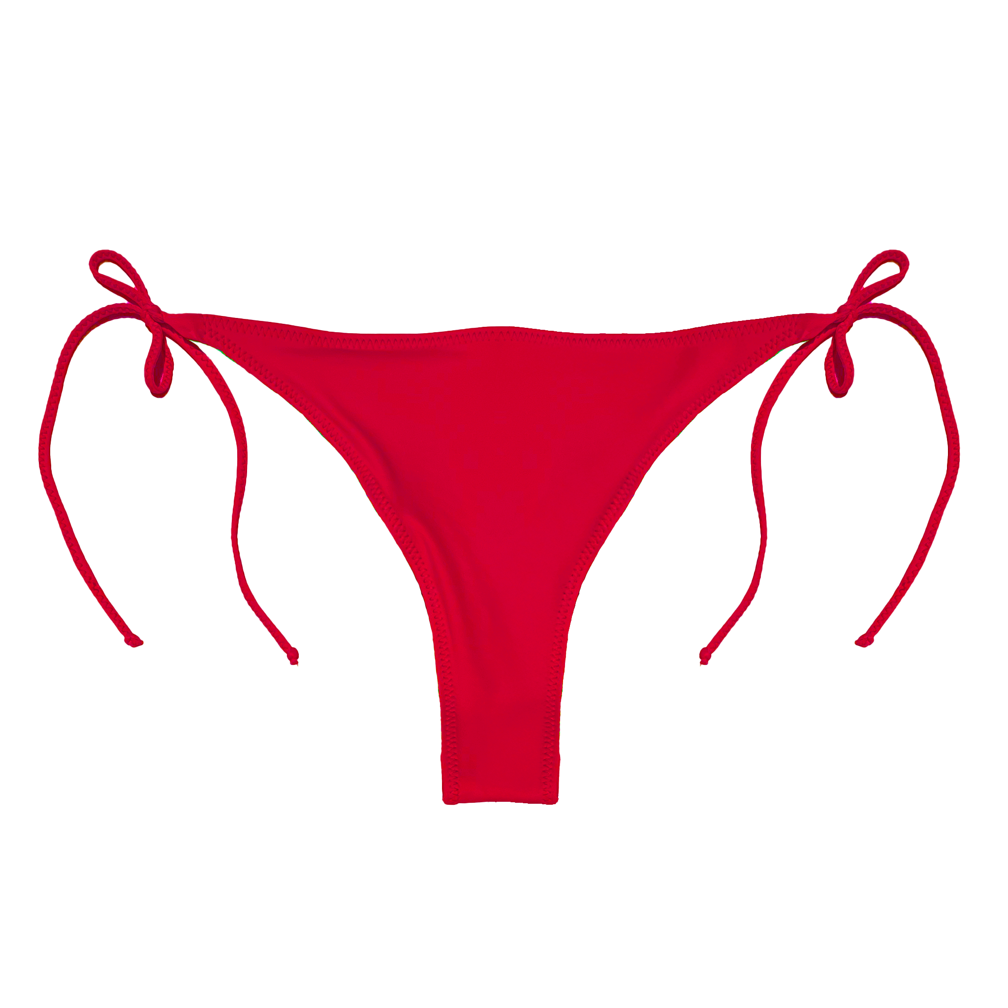 ray side-tie bikini bottom red