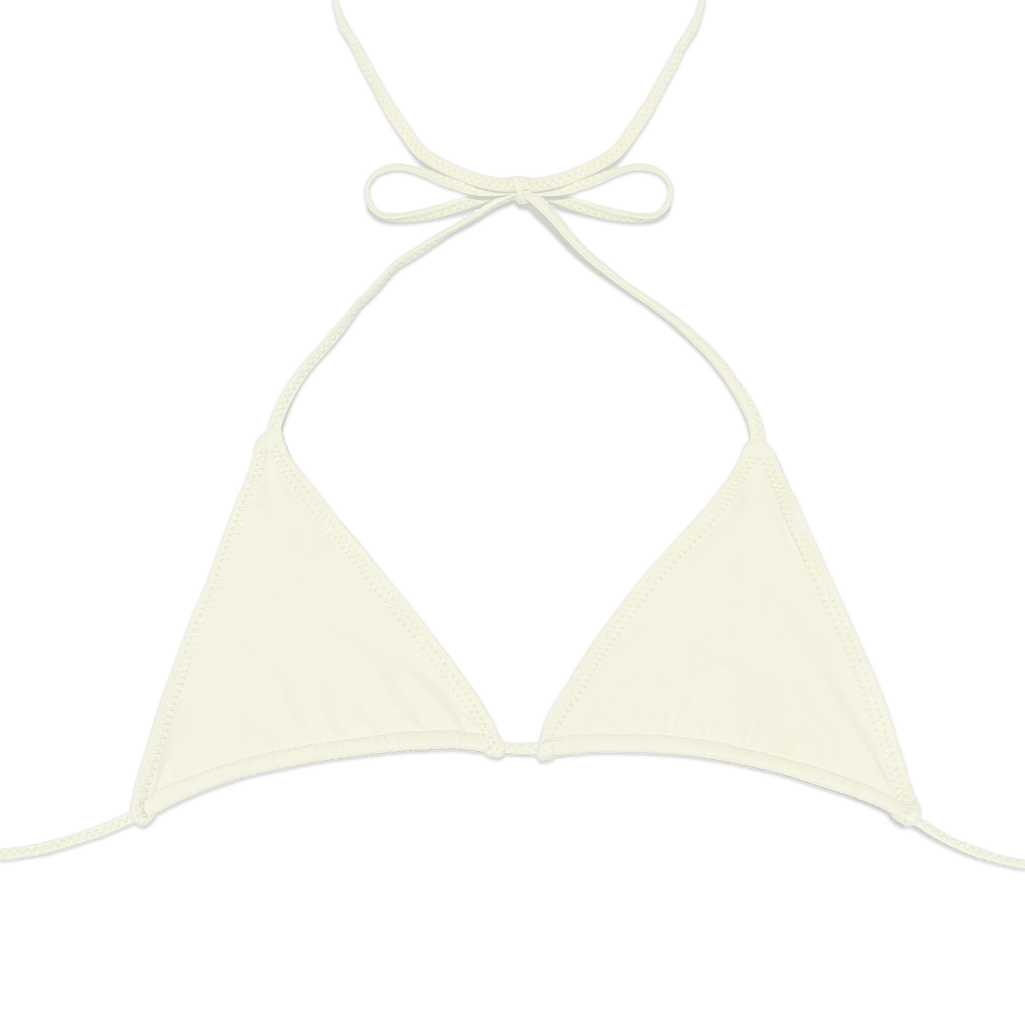 ray triangle bikini top ivory