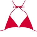 ray triangle bikini top red