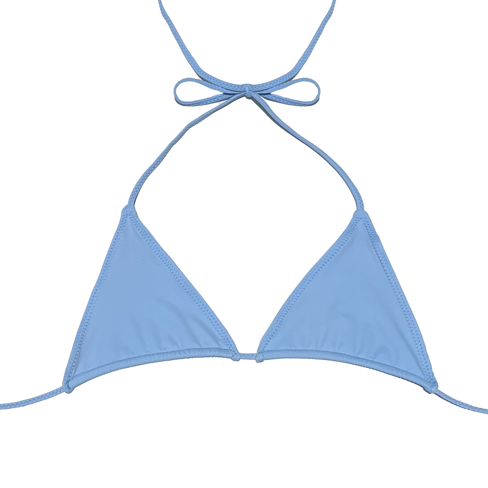 ray triangle bikini top cornflower