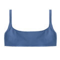 drift square-neck bikini top slate blue